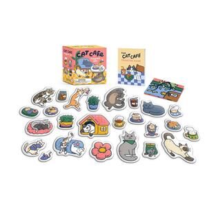 NIB Running Press Cat Cafe Desktop Magnet w/Book Cats Toy Gift Rp Minis